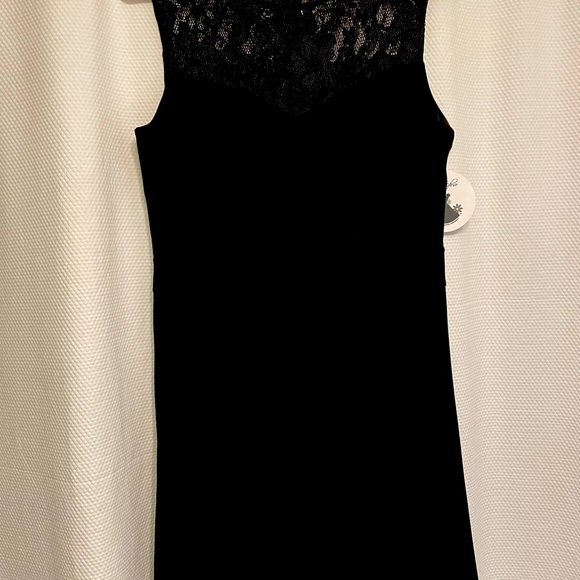 New with tags black floral laced top cocktail dress - Picture 1 of 2